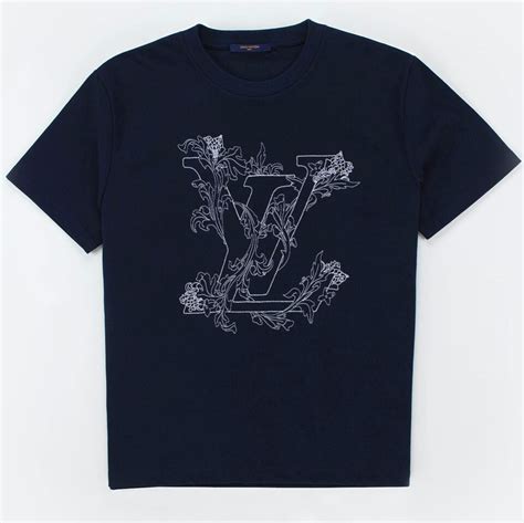 embroidered lv flower t-shirt|Floral Lace Embroidery T.